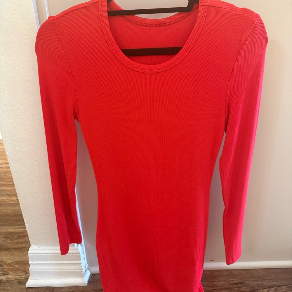 Shirt dress brand new red